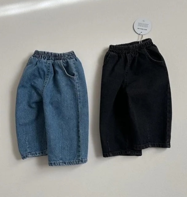 Denim Dart Pants