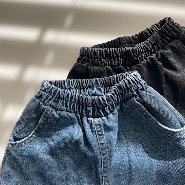 Denim Dart Pants