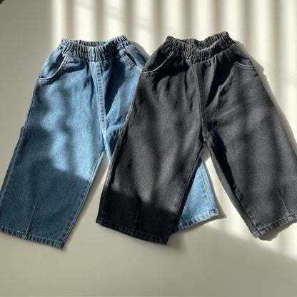 Denim Dart Pants